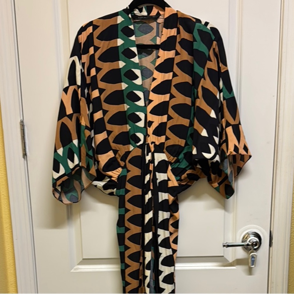 Geometric Pattern Printed Zara Dress